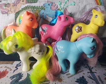 Vintage 1983 My Little Pony, Year 2, Original Six Earth