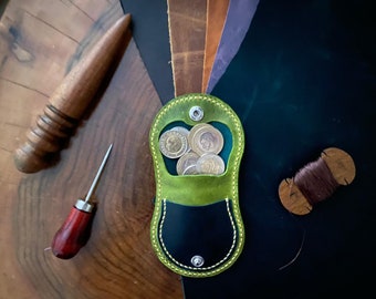 Leather Coin Pouch, Leather Accessory Mini Envelope, Bag Key Holder, Coin Pouch Leather,Coin Wallet,Brown Pouch
