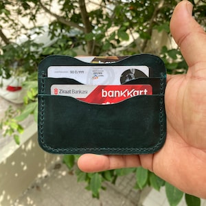Leder Kartenetui, Leder Kreditkartenetui, schlanke Kartenetui, Geldbörse für Karten, minimalistische Karte, personalisierte schlanke Geldbörse
