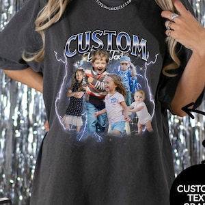 Custom Bootleg Rap Shirt for Kids, Custom Your Own Kids Bootleg Shirt, Vintage Graphic Gift For Daughter, Funny Gift Ideas For Kids, E530