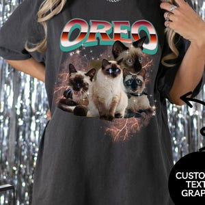 Custom Graphic Photo Vintage Washed Shirt, Family Bootleg Graphic Tee, Personalize Bootleg Custom, Bachelor Party, Graduation Gift Idea E458