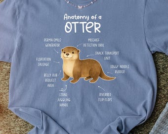 Camiseta "Anatomía de una nutria", regalo divertido para mamá nutria, E983