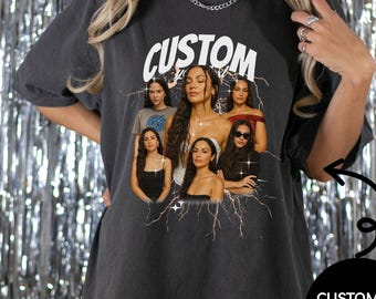 Custom Bootleg Girl friend Rap Tee, Custom Photo Vintage Shirts, Design Your Own Idea, Graphic Wife Tee, Custom Your Own Bootleg Tee, E497