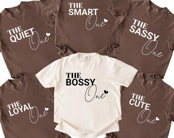 Funny Group Shirts, Birthday Group Shirt, Bride Crew Shirt, The Sassy One, The Loud One, The Funny One, The Loyal One, The Funny One, E688