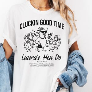 Custom Hen Do Shirt, Personalized Bachelorette Bridal Party Tee, Bridesmaid Gift, Wedding Print, Crew Neck Top, Bride Team Shower Gift, E683