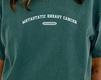 Metastasierendes Brustkrebs-Bewusstseins-Shirt, Brustkrebs-Krieger-Shirt, metastatischer Krebs-Kämpfer, Krebs-Überlebender, Krebs Chemo Geschenke, E132