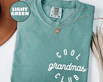 Camiseta del Club de Abuelas Comfort Colors®, para el Día de la Madre, para la Mejor Abuela, para la Abuela, para la Nana, Regalo de los Nietos, 599 €