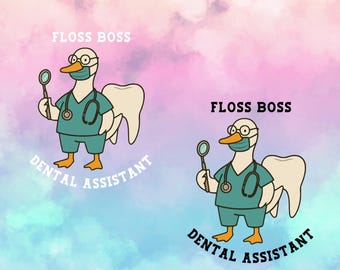 Floss Boss Dental Assistant Stuff Png, Dental Assistant Stuff Png, Dental Assistant png, Dental Life png, Funny Dental Png, Tooth Humor Png