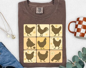 Retro Boho Floral Chicken Farm Png, Chicken Floral Png, Spring Flowers Png, Chicken Png, Chicken Lovers Gift, Chicken Mama Png, Sublimation