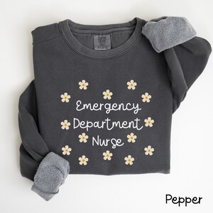 Emergency Department Sweatshirt, Emergency Nurse Sweater, Hospital Sweatshirt, ER Nurse Crewneck, ER Nurse Gift, ER Department Sweater, C331