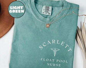 Custom Name Float Pool Nurse Tee, Registered Nurse Shirt, Float Nurse shirt, Nurse Week Appreciation ICU Med Surg Telemetry, E329