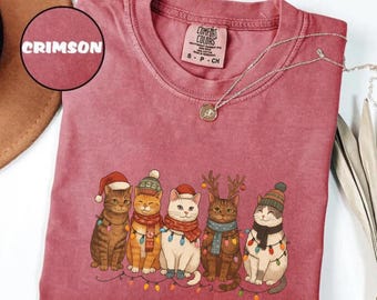 Niedliches Katzen T-Shirt, Weihnachtsgeschenk, Weihnachtsgeschenk, Weihnachtsgeschenk, Weihnachtsgeschenk, Weihnachtsgeschenk, Weihnachtsgeschenk, Weihnachtsgeschenk, Weihnachtsgeschenk, E592