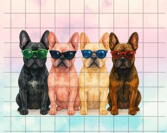 Diseño de sublimación de bulldog francés navideño, perro amante de los perros, descarga digital para sublimación, bulldog francés navideño