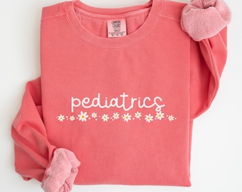 Moletom Pediátrico, Moletom Pediátrico Crewneck, Presente de Enfermeiro Pediátrico, Suéter Minimalista de Pediatra, Departamento Pediátrico, Presente de Pediatra, C028