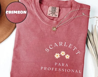 Comfort Colors® paraprofessioneel shirt, gepersonaliseerd para-teamshirt, gepersonaliseerde paraprofessionele T-shirts, para-shirt cadeau, cadeau leraar assistent E351