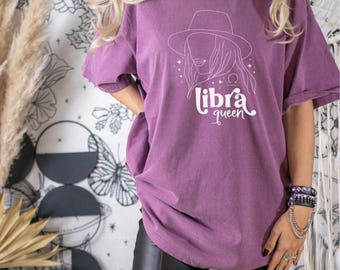 Libra Queen Shirt, Astrology Shirt, Libra Gift, Zodiac Sign Shirt, Libra T Shirt, Libra Birthday Gift, Horoscope Gift, Zodiac Gift, E317