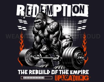 8 x beastmode dtf gorilla dtf fitness png weight lifting print powerlifting dtf gym logo dtf muscle gym dtf workout design unstoppable dtf