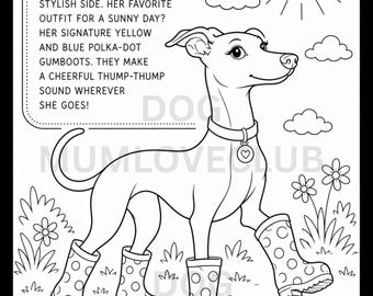 whippet coloring printables whippet book kids coloring prints adult coloring pages whippet fun dog coloring printables dog love