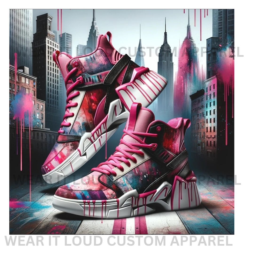 Abstract Trippy Paint Men's Sneakers