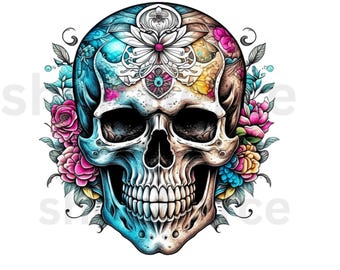 11x skull skull designs skull tattoo skull art skull wall art gothic dtf skull tattoo designs floral skull dtf tattoo design  gothic goth