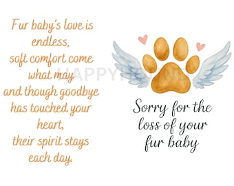 sorry for your loss cards dog pet loss dog loss pdf pet sympathy cards dog gift for dog owners dog lovers dog sympathy card pet memorial