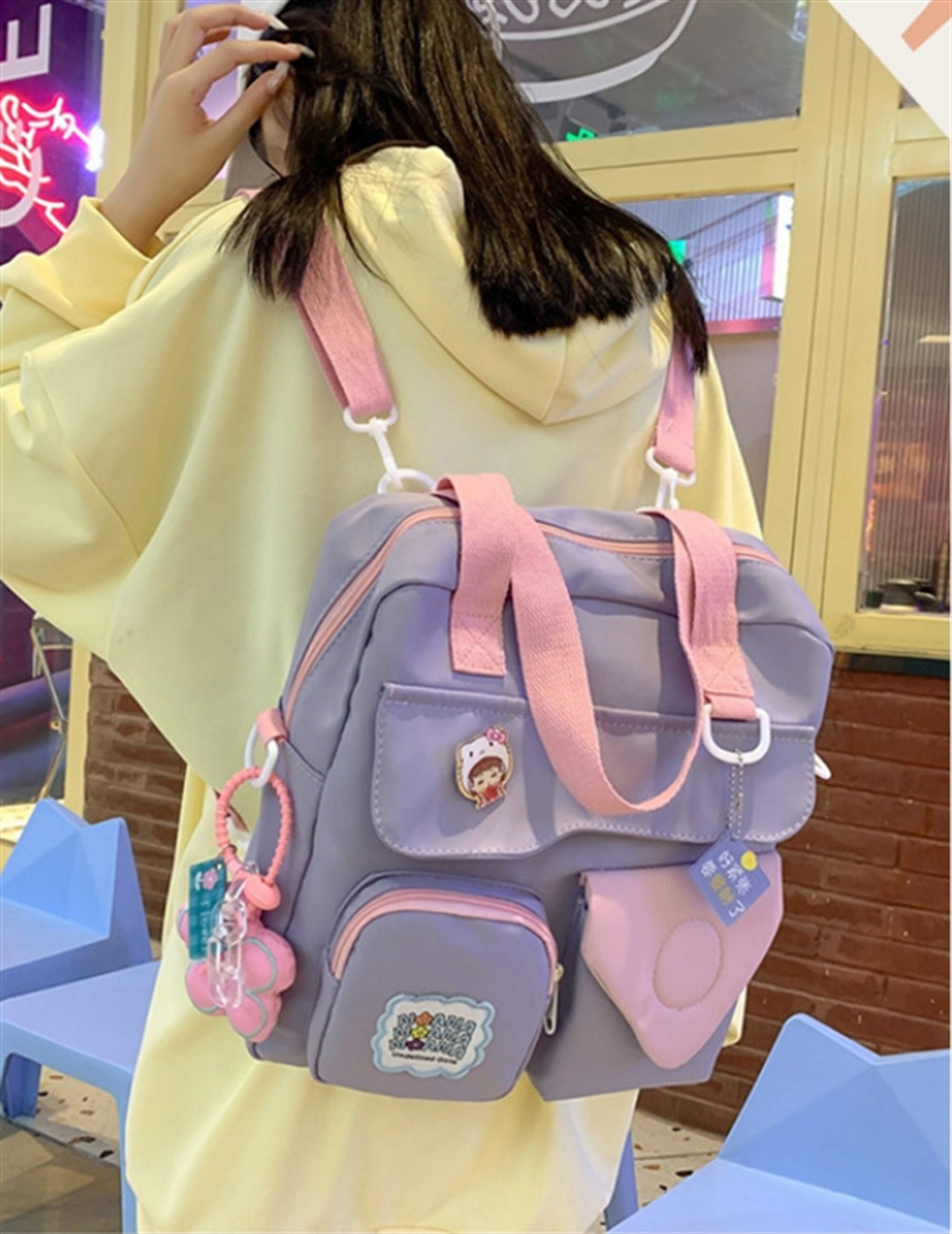 Kawaii Crossbody Bagcute School Bagkawaii Backpackita Bag Etsy