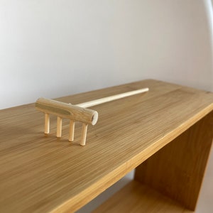 zen garden kit wooden black tray white sand bamboo rake home decor minimalist gift coffee crystals japanese natural boho table