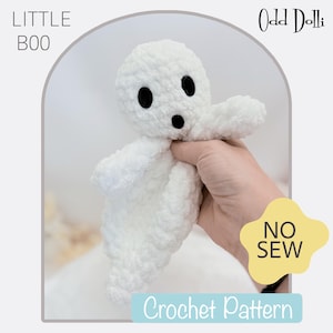Little Boo Ghost Crochet Pattern: No-Sew Amigurumi Plush Buddy (English PDF)