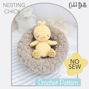 Nesting Chicken Crochet Pattern: No-Sew Amigurumi Doll (Instant Download)