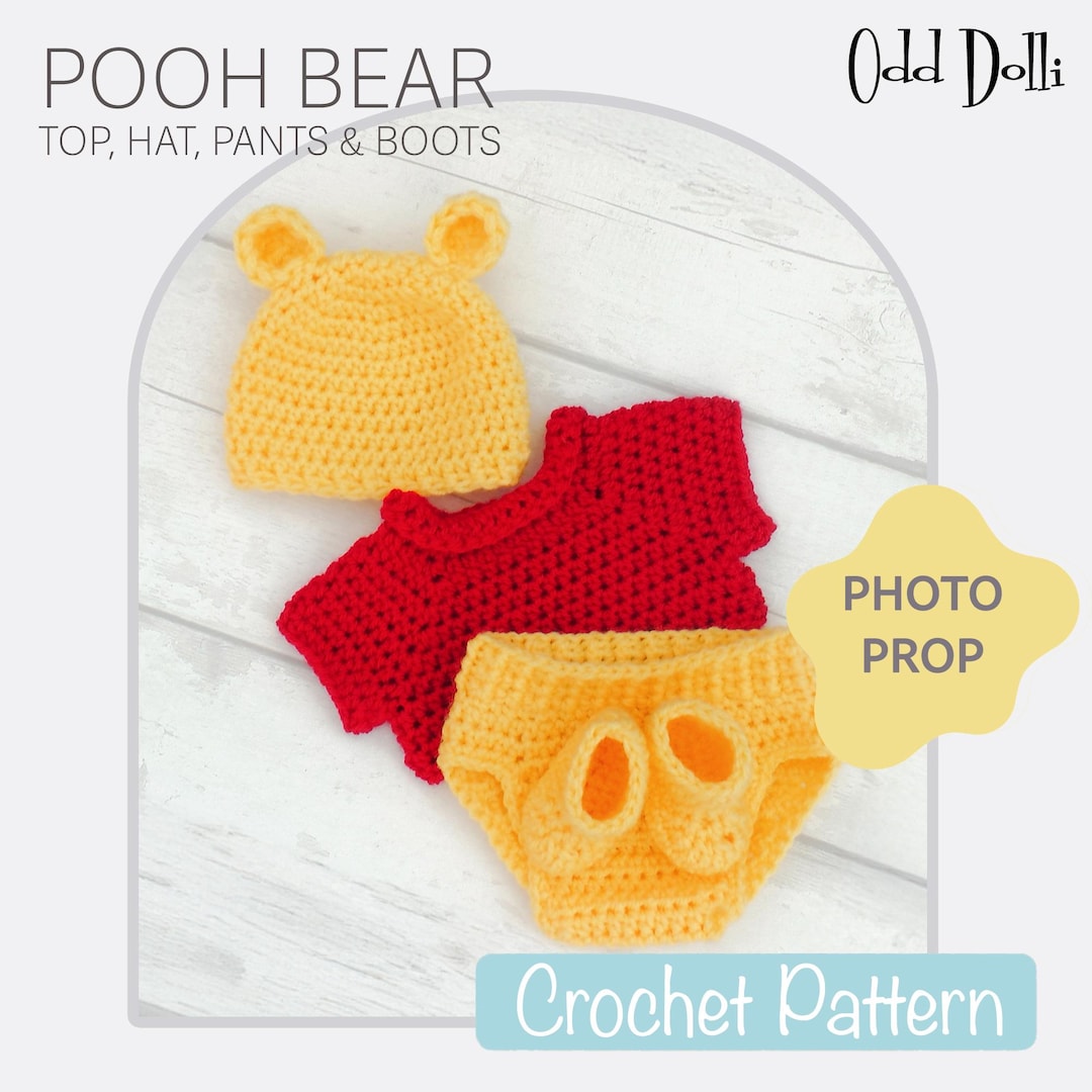 Crochet Winnie The Pooh Baby Outfit Pattern Free English PDF