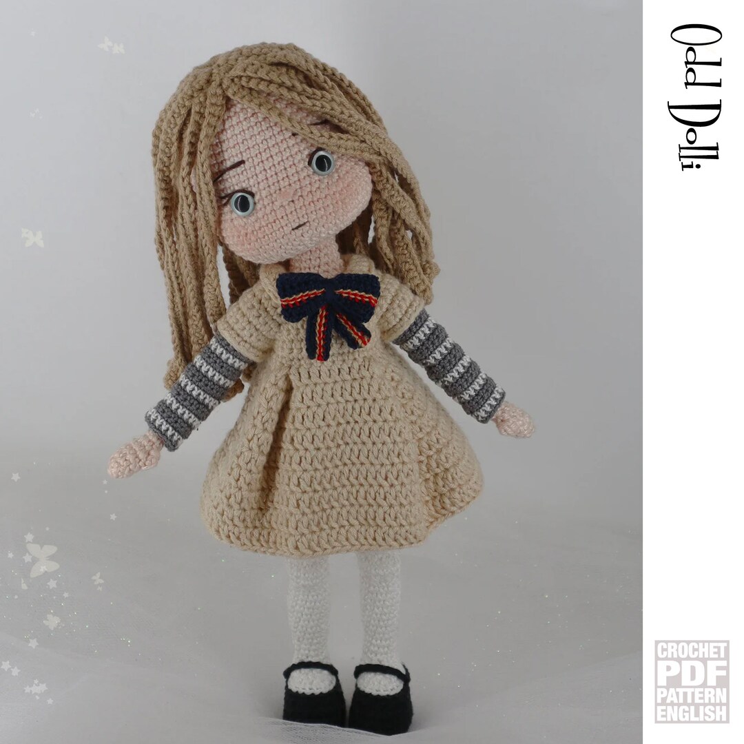 English PDF Crochet Pattern M3gan Doll Instant Download Model 3 ...