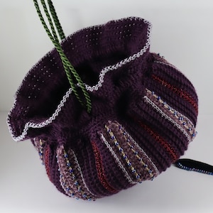 Magical Beaded Bag Crochet Pattern (english PDF) – Small Reticule Purse ...