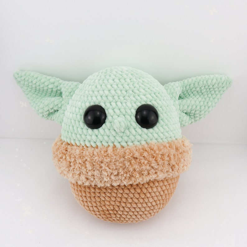 Low Sew English PDF Crochet Pattern Plush Green Baby Alien Squishy Instant Download Amigurumi Doll English Only American Terms Wars Master image 7