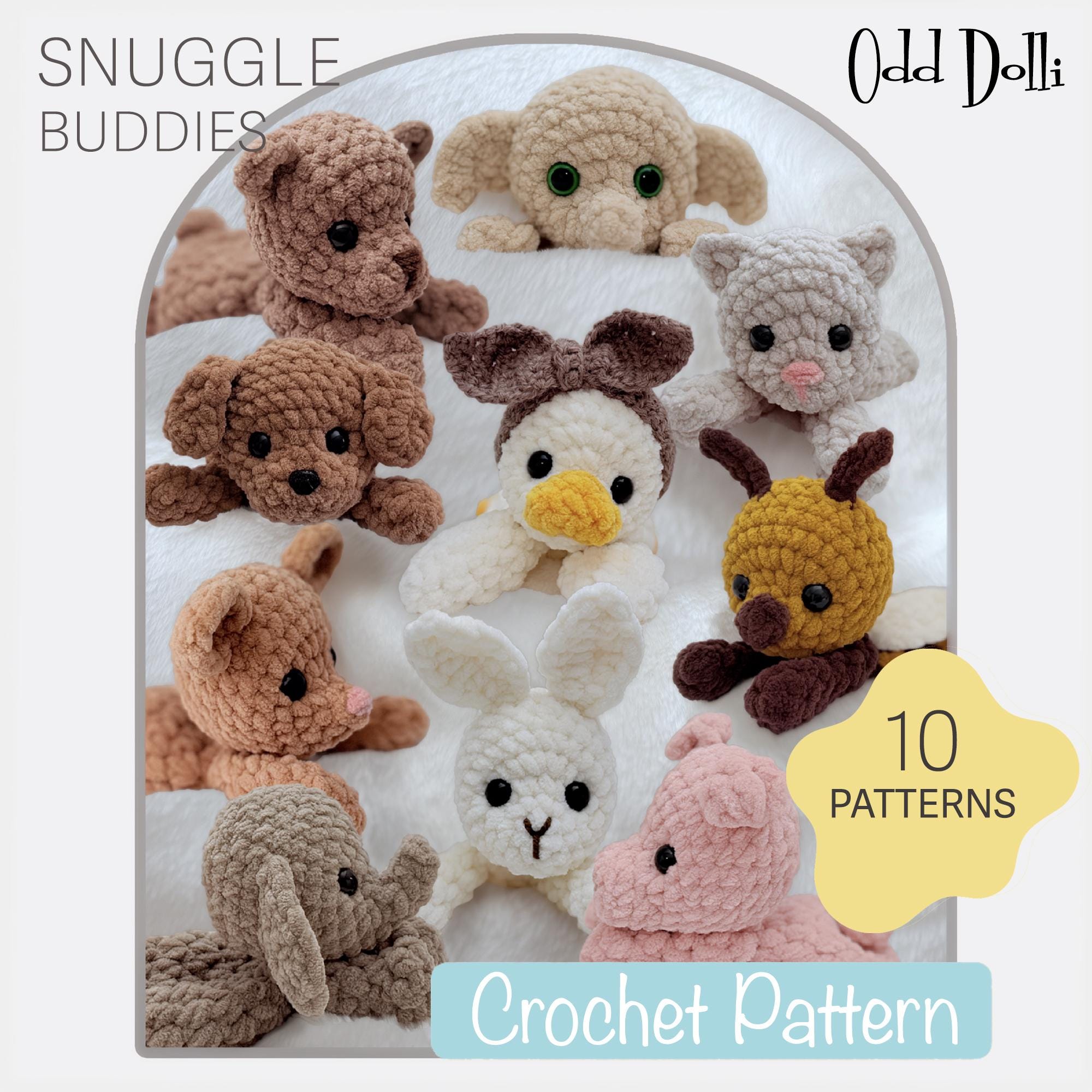 30 Dobby Crochet Patterns for Harry Potter Fans 25 Mini Snuggle Buddy Dobby-Style Pattern Set