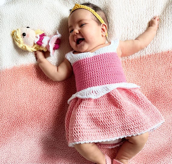 English PDF Crochet Pattern Sleeping Beauty Princess Aurora