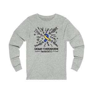 Down Syndrome Awareness - Camiseta de manga larga para adulto, unisex
