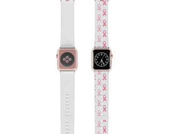 Breast Cancer Awareness Ribbon Apple Watch Band