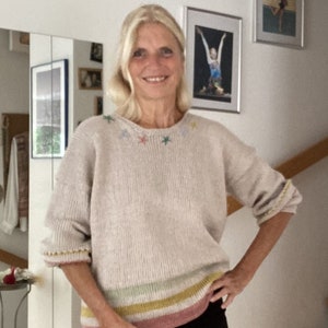 Wzór na robótkę: Oversize'owy sweter "SALOMÉ" | dla początkujących | z filmem