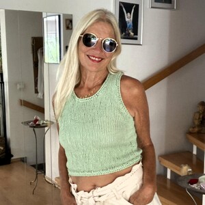 Pattern: Top "MALIA" | 4 different knitting designs for beginners | with video | English