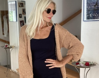 Knitting instructions: "SOLY" cardigan | 2 different designs | for beginners | with video | German