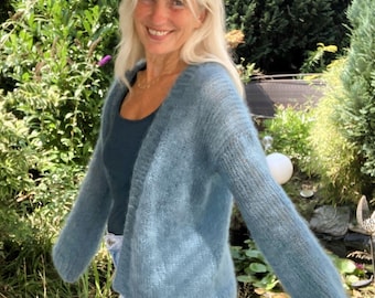 Knitting instructions: Cardigan "MARISOUL" | for beginners | with video | German
