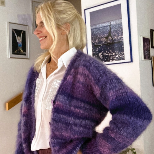 Strick-Anleitung:  Strickjacke "COZY" - Cardigan | für Anfänger| for beginners | mit Video | deutsch | english