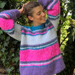 Knitting-Pattern:  Oh-Happy-Day-Sweater - oversized |  for beginners | english