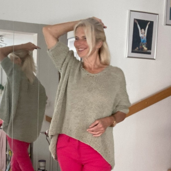 Strick-Anleitung: Oversized Sweater "RAMINA" | für Anfänger | mit Video | deutsch | englisch