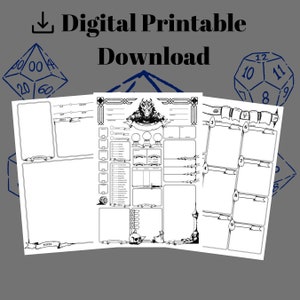 DnD Character Sheet DnD player gift Dungeon Master Gift DM gifts dnd campaign gift dnd dm gift dad dnd gift dnd critical role dnd 5e