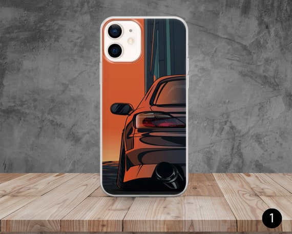 Japanese Car Phone Case Drift Racing Car Cover for iPhone 13, 11