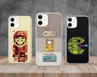 Atari Game Phone Case Arcade Retro Cover voor iPhone 13, 11 Pro, Xs, 12, 14, Xr, Samsung S22, S20, S10, A33, Huawei P30, Pixel 6 Pro, 6A