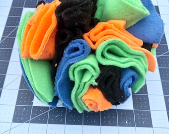 Handmade Dog Pet Snuffle Ball, Food/Treats, Puzzle, Enrichment, Hide, Forage, Rooting, Mental Stimulation, Slow Feeder, Interactive, Toy