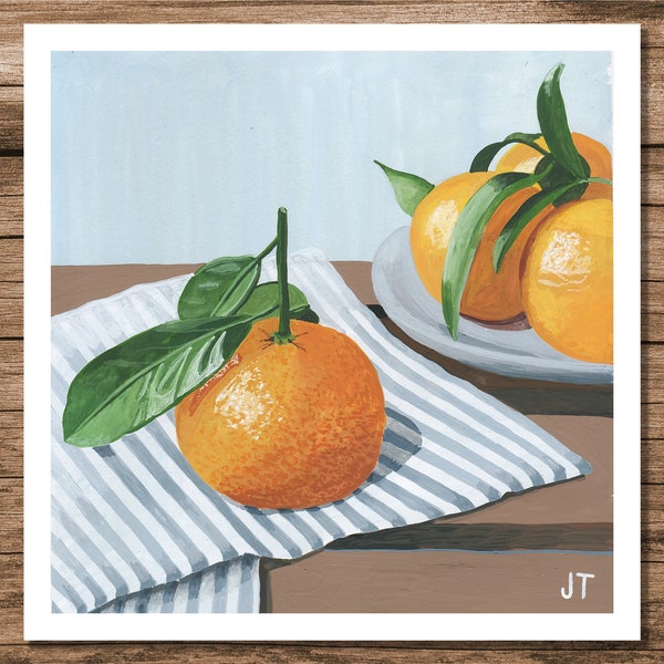 Oranges Still Life Giclee Fine Art Print