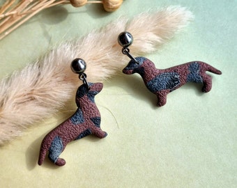 Dachshund Earrings, Sausage Dog Earrings, Puppy Earrings, Dachshund Gift, Animal Jewelry, Cute Stud Earring, Dog Lover Gift, Dog Accessories